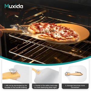 Aluminum Pizza Peel & Rocker Cutter Set (12