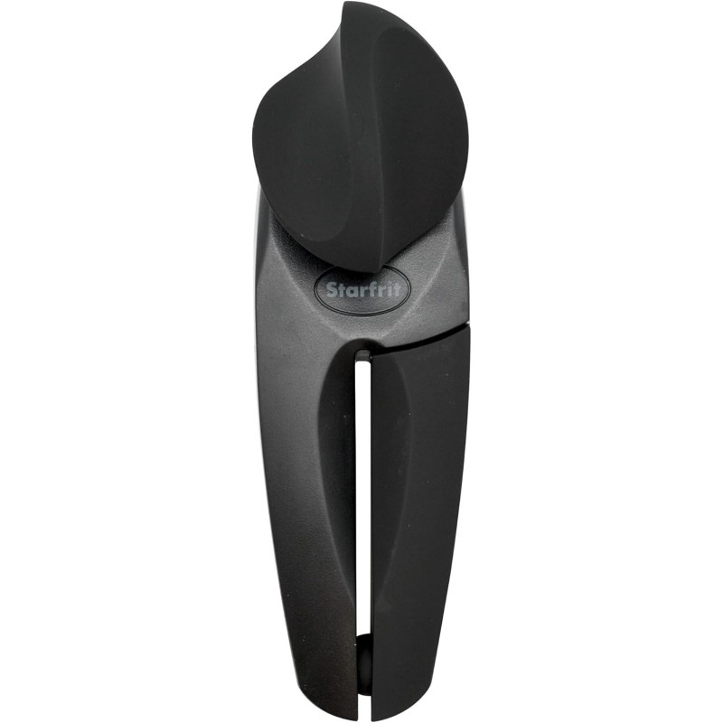 Starfrit MightiCan Can Opener - Safe - Holds Lid and Leaves No Sharp Edges on Lid - 3 year warranty - Comfort Grip - Heavy Duty Non-Slip Knob - 2025 Model