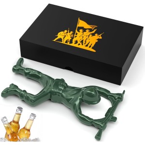 Green Army Beer Bottle Opener for Men, U...