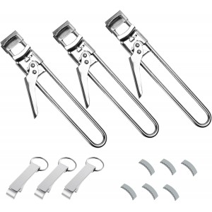 3-Pack Adjustable Stainless Steel Jar Op...