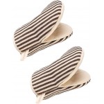 1 Pair Mini Oven Mitts,High Heat Resistant Oven Gloves,Kitchen Short Oven Mit with Hanging Loop for BBQ, Baking, Cooking and Grilling, (Khaki)