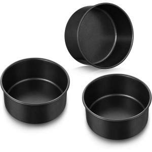 E-far 5 Inch Cake Pan Set of 3, Nonstick...