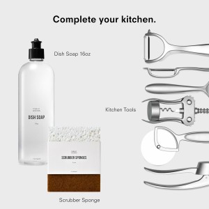 Public Goods Wood Cutting Board | Large Cutting Board for Kitchen | Made From Wood Fiber and Paper Composite | Non-Slip Silicone Corners | Dishwasher Safe, Durable, and Knife-Friendly | 17.3