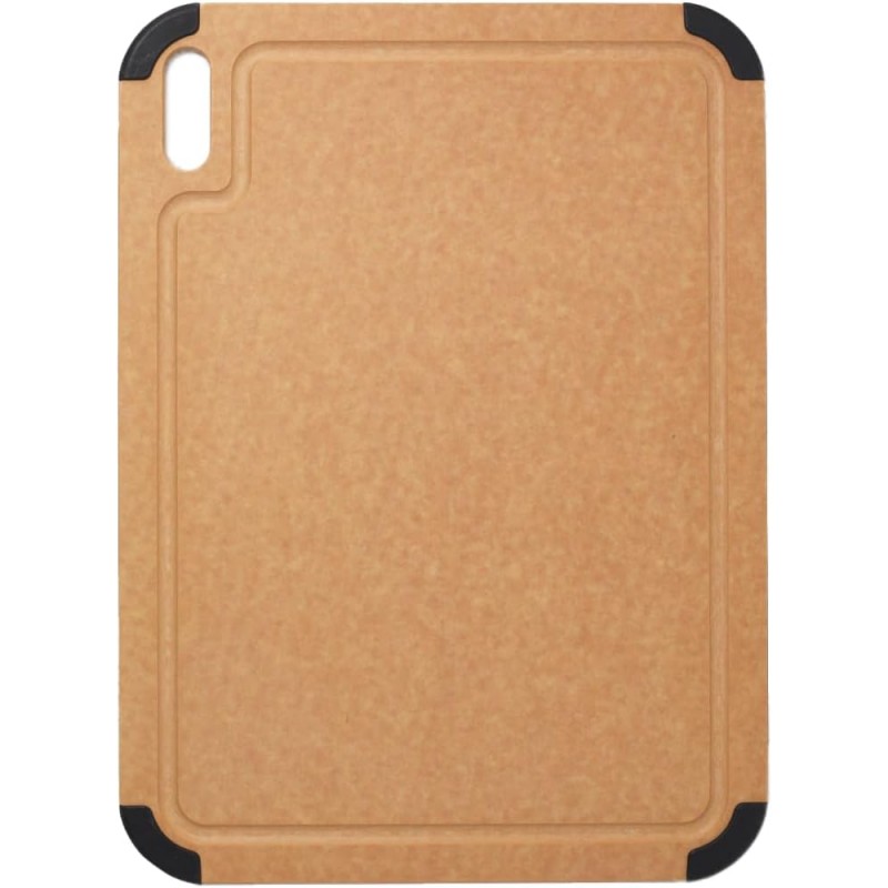 Public Goods Wood Cutting Board | Large Cutting Board for Kitchen | Made From Wood Fiber and Paper Composite | Non-Slip Silicone Corners | Dishwasher Safe, Durable, and Knife-Friendly | 17.3