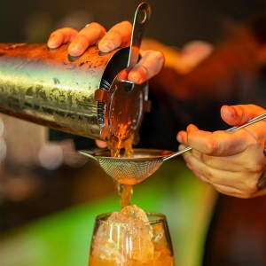 10 Pack Stainless Steel Cocktail Strainer,5 Pcs Cone Shaped Small Fine Mesh Strainer Sieve and 5 Pcs 4-Prong Bar Drink Strainer for Bartender Juice Tea Coffee