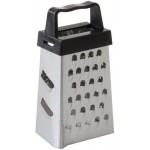 Mini Garlic Grater, Stainless Steel Cheese Ginger Vegetable Spices Small Grater for Kitchen, Black (Black)