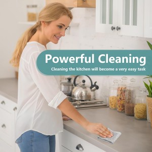 12Pcs Multipurpose Wire Dishwashing Cloths, Non-Scratch Wire Dishcloths, Double Layer & Wet & Dry Cleaning Cloths, Steel Mesh Cleaning Rags for Dishes/Metal/Home/Kitchen