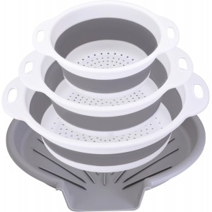 Collapsible Colander Set with Oversized ...