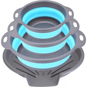 Collapsible Colander Set with Oversized ...