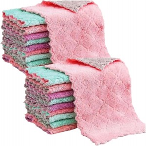 Reusable Microfiber Kitchen Cleaning Clo...