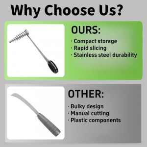 Egg Spiral Slicer for Boiled Eggs, Potato, Tomato, Stainless Steel Spiral Cutter for Vegetables, Cucumbers and Carrots