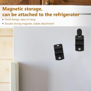 JTENGYAO 2-Pack Canning Jar Opener with Magnets, Mason Jar Opener for Canning Lids, Fits Regular and Wide Mouth Jars, Powerful Magnet for Easy Refrigerator Storage, Releases Vacuum Seal (Black)