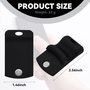 JTENGYAO 2-Pack Canning Jar Opener with Magnets, Mason Jar Opener for Canning Lids, Fits Regular and Wide Mouth Jars, Powerful Magnet for Easy Refrigerator Storage, Releases Vacuum Seal (Black)