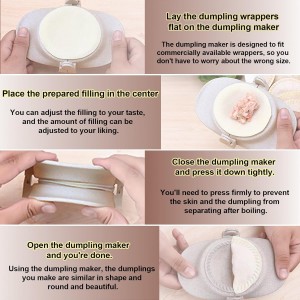 Empanada Maker Press,Dumpling Maker Set with Dough Cutter, Dumpling Mold Set for Pierogi, Pastelitos, Calzone, Turnovers, Chinese Dumpling,Can also be Used as Tortilla Folder,3 Sizes(4