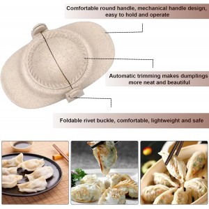 Empanada Maker Press,Dumpling Maker Set with Dough Cutter, Dumpling Mold Set for Pierogi, Pastelitos, Calzone, Turnovers, Chinese Dumpling,Can also be Used as Tortilla Folder,3 Sizes(4