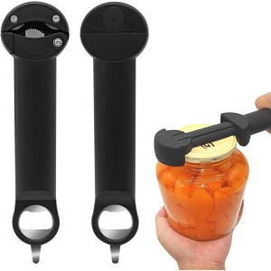 RAIN SPIRIT Multifunctional Retractable Bottle & Jar Opener - Adjustable Can Opener & Lid Gripper for Seniors, Weak Hands, and Arthritis,Jar Opener Bottle Opener and Lid Opener，Wine Opener Gadgets