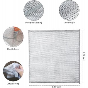 Multipurpose Non Scratch Wire Dishwashing Rags, Cleaning Cloths, 24 Pack