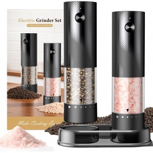 Electric Salt and Pepper Grinder Set - R...