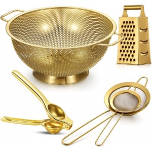 Sawysine 5 Pcs Gold Kitchen Appliances I...
