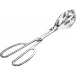 Kitchen Tongs for Cooking for Buffet Party Catering - Stainless Steel Salad Tongs for Food Bread Cake Bake Dessert, 10-Inch Serving Tongs for Grill, Steak, Barbecue, Scissor Design (1 Pack)