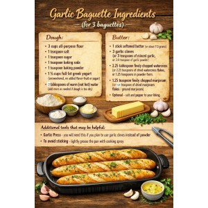 Demi Baguette Pan with Lid for French Bread – 3 Slot Blue Bread Baker Tray – Ceramic Baguette Mold for Sub Rolls, Hoagie, Italian Loaf – Easy-Lift Handle & Vented Crisp Crust Baking