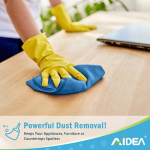 AIDEA Microfiber Cleaning Cloth, 20PK, Soft Absorbent Rags, Microfiber Towels for Cars, Kitchen Towels, Dusting Cloth for Home, Window, Cleaning Supplies, 12