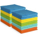 AIDEA Microfiber Cleaning Cloth, 20PK, Soft Absorbent Rags, Microfiber Towels for Cars, Kitchen Towels, Dusting Cloth for Home, Window, Cleaning Supplies, 12