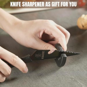 Kitchen Scissors All Purpose, Extra Sharp Kitchen Shears with Knife Sharpener & Sheath, Solid & Durable Stainless Steel Scissors with ANTI-RUST Black Titanium Plated, Dishwasher Safe - Grey