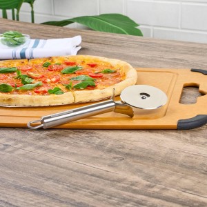 Restaurantware Stainless Steel Pizza Cutter Wheel - 6 Pack - German Standard Pizza Slicer Knife with Finger Guard, Ergonomic Handle, Anti-Wobble, Sharp Blade - Commercial Pizza Wheel for Crust, Pies