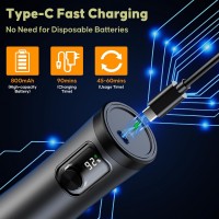 Electric Salt and Pepper Grinder Set - Rechargeable Salt Grinder with Led Power Display - Automatic Pepper Grinder with Storage Base - Pepper Mill with Light for Kitchen