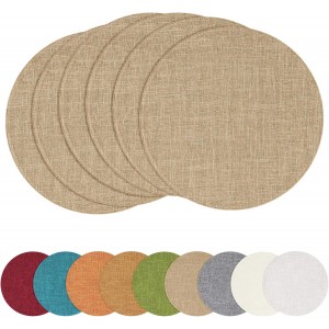 homing 15 Inch Round Cloth Placemats Set...