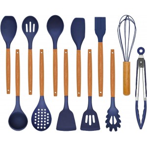 Kitchen Utensils Set - 12 Pcs Silicone C...