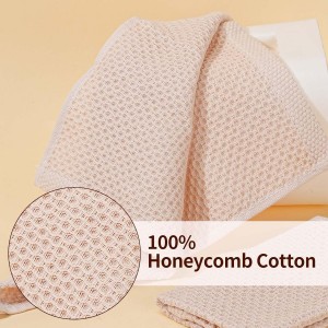 Cotton Dish Cloths 6 Pack,12x12 Inch – Super Absorbent, Quick-Dry & Reusable Kitchen Cleaning Cloths, Lint-Free Washable Towels for Dishes, Glass & Household Use(Red)