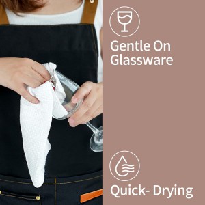 Cotton Dish Cloths 6 Pack,12x12 Inch – Super Absorbent, Quick-Dry & Reusable Kitchen Cleaning Cloths, Lint-Free Washable Towels for Dishes, Glass & Household Use(Red)