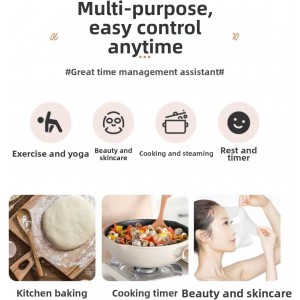 Mechanical Kitchen Timer with Magnetic Back, Visual Time Management Timer for Cooking, Baking, Classroom and Home Use