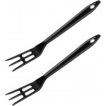 Hutzler LOPOL Reinforced Nylon Waffle Serving Forks, Set of 2, Black