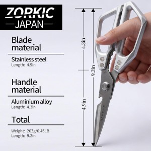 Kitchen Scissors Set 2PCS, Kitchen Shears Heavy Duty Poultry Shears Japan Meat Scissors for Food All Purpose Seafood Meat Cutting Cooking, Chicken Bones, Gifts for Men Women