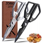 Kitchen Scissors Set 2PCS, Kitchen Shears Heavy Duty Poultry Shears Japan Meat Scissors for Food All Purpose Seafood Meat Cutting Cooking, Chicken Bones, Gifts for Men Women