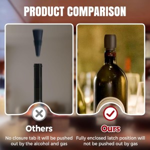 Silicone Wine Stopper for Wine Bottles, 2025 New Wine Stoppers for Wine Bottles, Seal Bottle Cover for Beer Champagne, Glass Bottle Sealer Covers Wine Stoppers for Home Use (4, All)