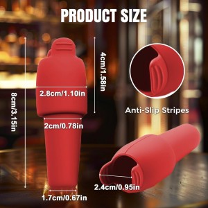 Silicone Wine Stopper for Wine Bottles, 2025 New Wine Stoppers for Wine Bottles, Seal Bottle Cover for Beer Champagne, Glass Bottle Sealer Covers Wine Stoppers for Home Use (4, All)