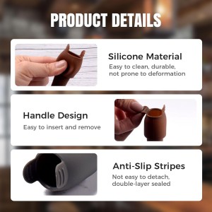 Silicone Wine Stopper for Wine Bottles, 2025 New Wine Stoppers for Wine Bottles, Seal Bottle Cover for Beer Champagne, Glass Bottle Sealer Covers Wine Stoppers for Home Use (4, All)