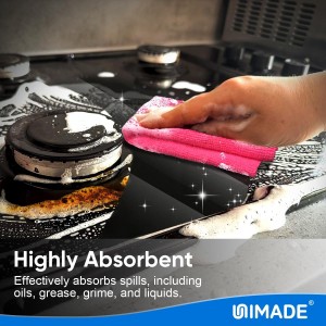 Microfiber Cleaning Cloth, 20 Pack Reusable Microfiber Towels for Cars Lint Free Cleaning Shop Towel Rags for Home Kitchen Automotive Bar Mechanic Restaurant Garage, 11.5