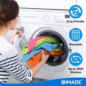Microfiber Cleaning Cloth, 20 Pack Reusable Microfiber Towels for Cars Lint Free Cleaning Shop Towel Rags for Home Kitchen Automotive Bar Mechanic Restaurant Garage, 11.5