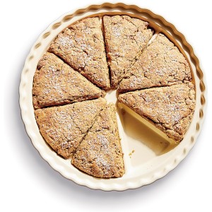 King Arthur Baking Company Ceramic Scone Pan, Ceramic, Distributes Heat Evenly, Makes 8 Uniform Scones