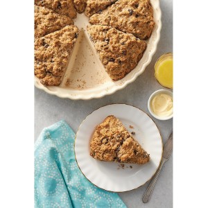 King Arthur Baking Company Ceramic Scone Pan, Ceramic, Distributes Heat Evenly, Makes 8 Uniform Scones