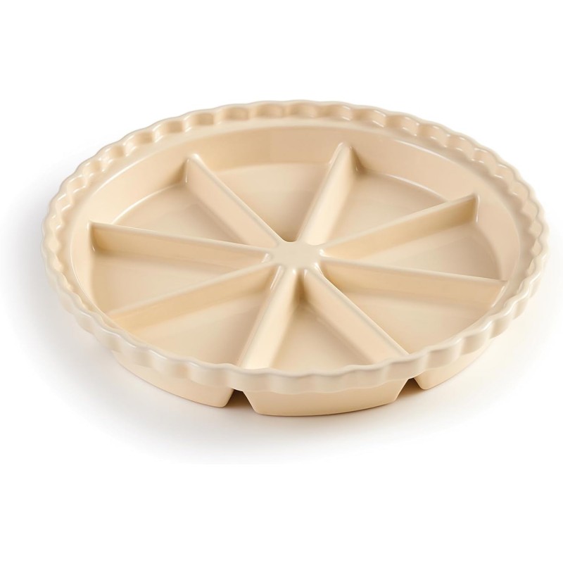 King Arthur Baking Company Ceramic Scone Pan, Ceramic, Distributes Heat Evenly, Makes 8 Uniform Scones