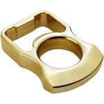 Beer Bottle Opener: Handcrafted in Brass Copper, Parties Accessory for Opening Beer Tops (Gold)