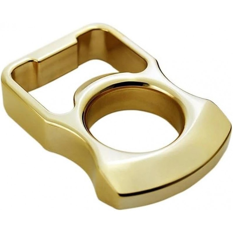 Beer Bottle Opener: Handcrafted in Brass Copper, Parties Accessory for Opening Beer Tops (Gold)
