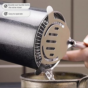 Professional Strainer for Bartender - Fine Mesh Cocktail Strainer with Detachable Spring, Leak Proof, Fits Shaker Tins & Pint Glasses, Professional 304 Stainless Steel, Dishwasher Safe Bar Tool
