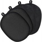 4-Pack Silicone Pot Holders for Kitchen Heat, Non-Slip Hot Pads with Hanging Loops, Quilted Liner Oven Mitts Alternative, Waterproof Trivets for Countertops Hot Pots and Pans (Black)